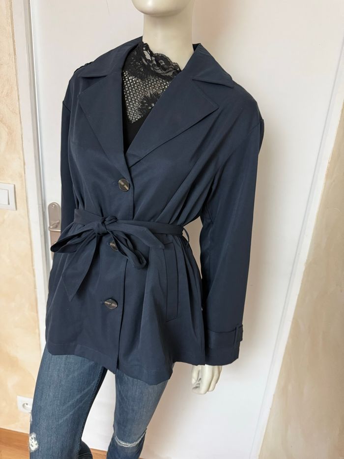 Trenchcoat ONLY – Taille L – Neuf avec étiquette – Bleu marine - photo numéro 3