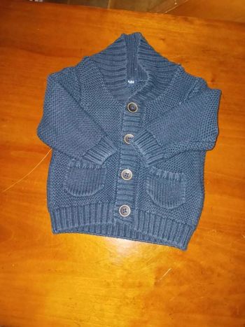 Veste noir à bouton 3 mois kiabi