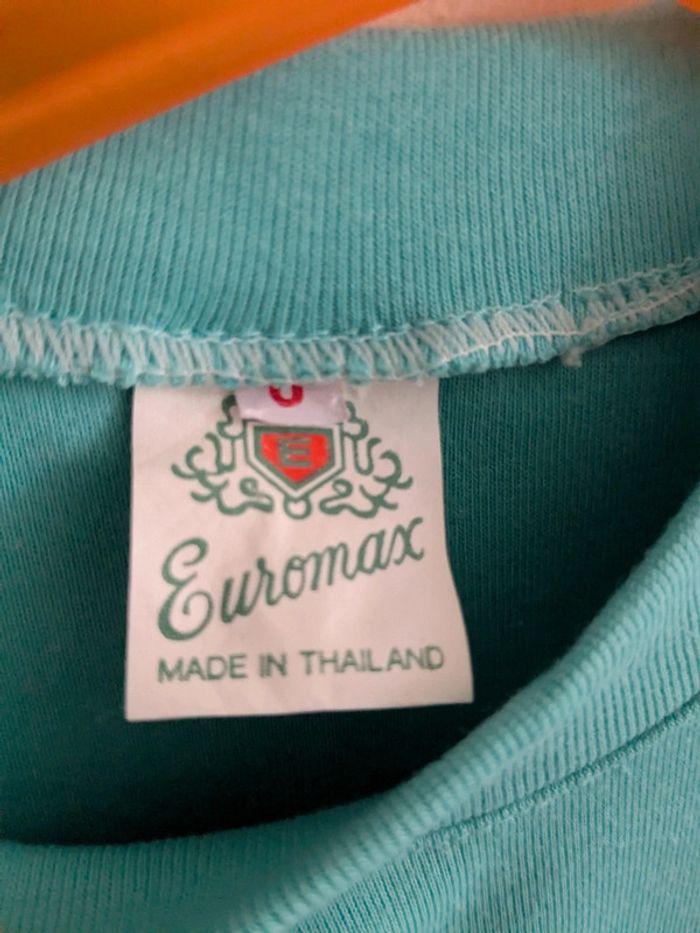 T-shirt bleu turquoise 8 ans Shapes - photo numéro 2