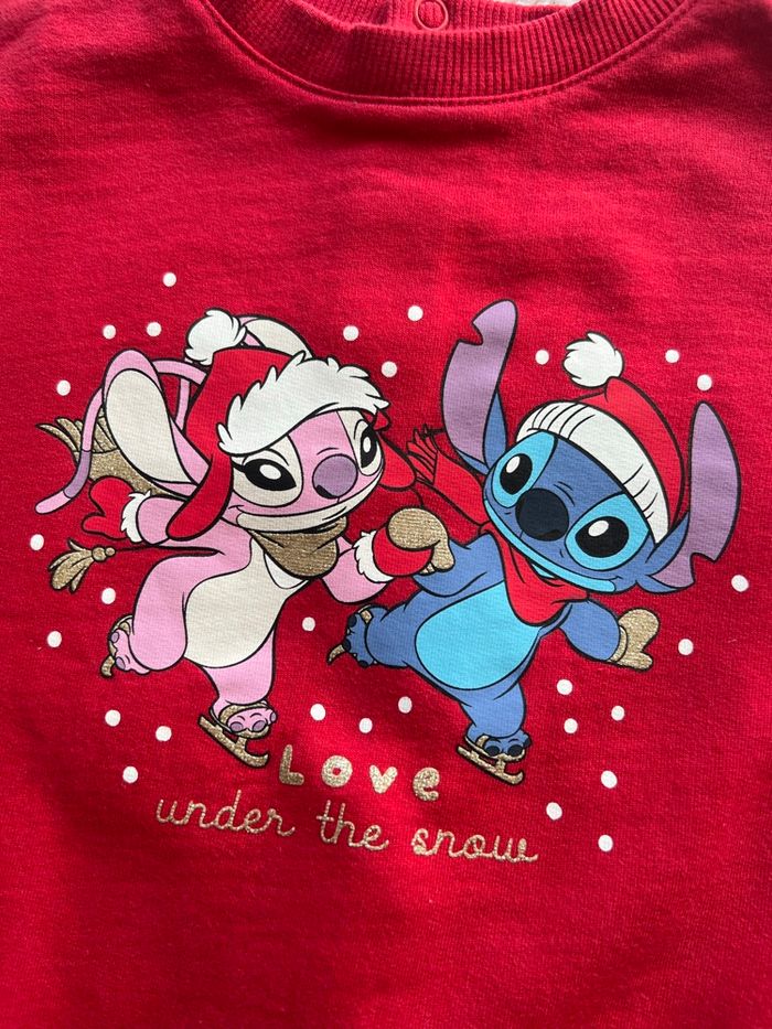 Sweat Stitch rouge taille 18 mois Disney - photo numéro 2