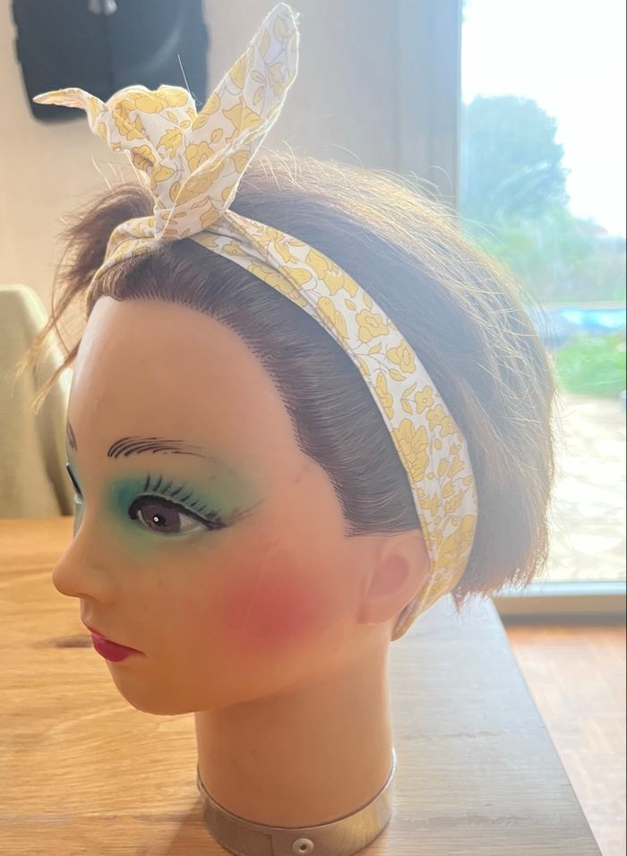 Head band en liberty accessoires pour cheveux vintage - photo numéro 4