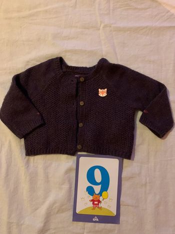 Gillet en maille Sergent Major 9 mois