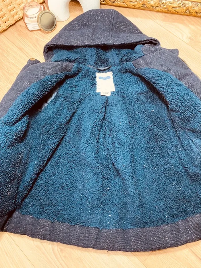 Taille 6 ans manteau fille TAO bleu marine et doré * scintillant * 🩷 - photo numéro 5