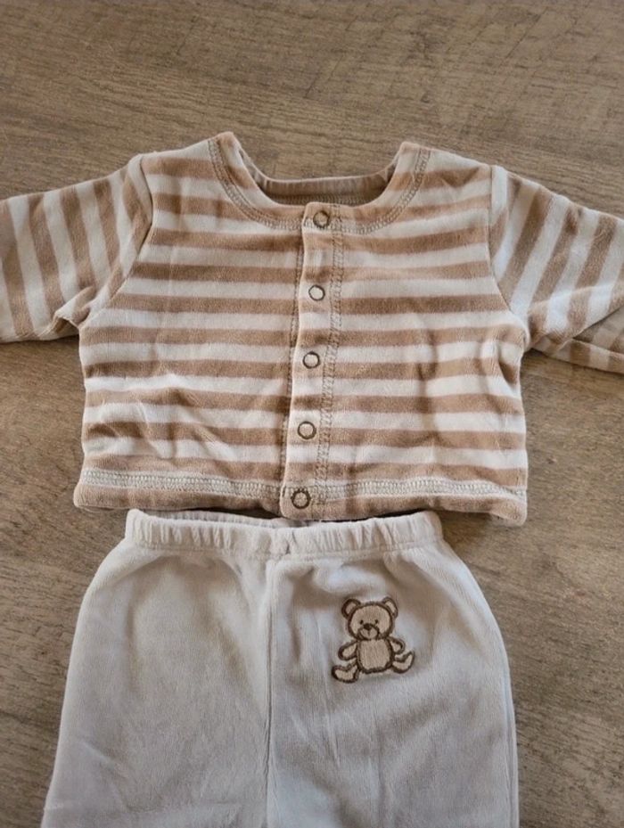 Pyjama 2 pièces bébé 1mois - photo numéro 4