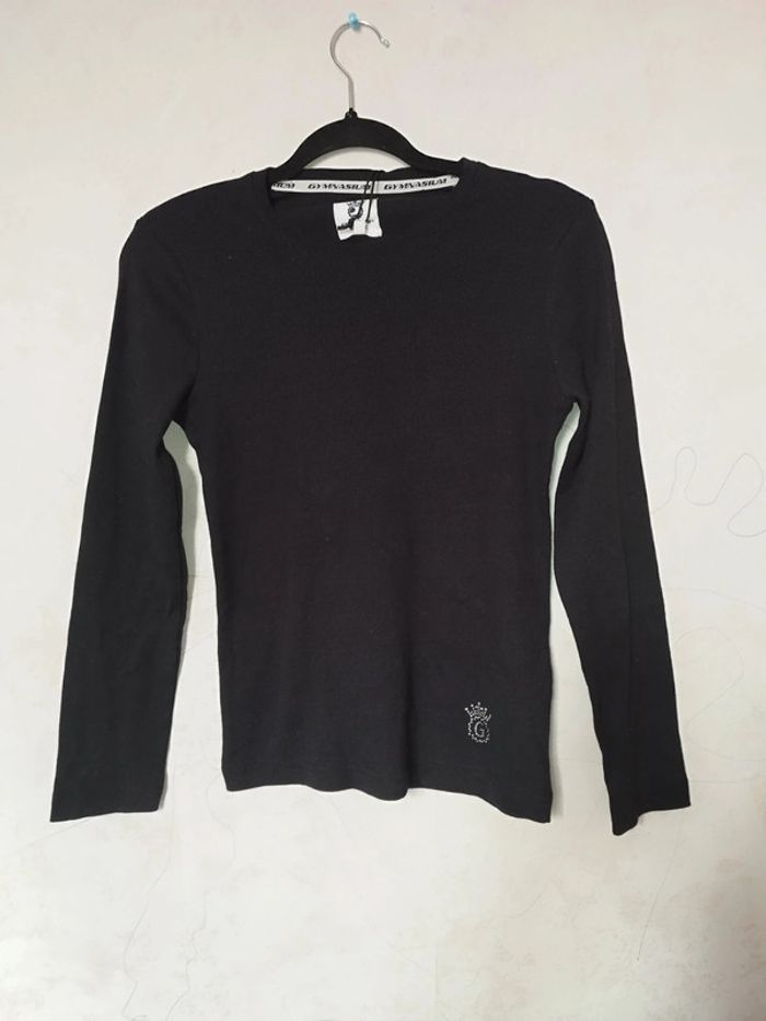 T-shirt noir manches longues - photo numéro 3