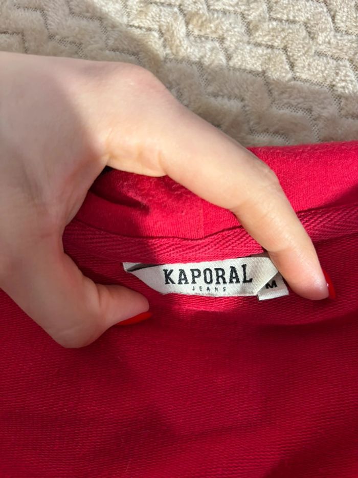 Veste à Capuche Kaporal Rouge Cerise - Taille M - photo numéro 3