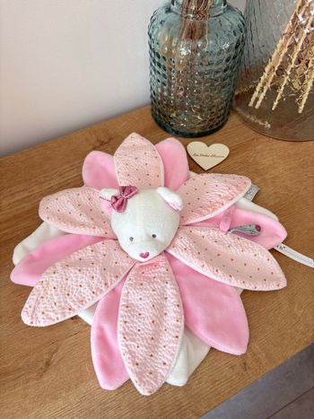 Doudou chat rose attrapes rêves très bon état 