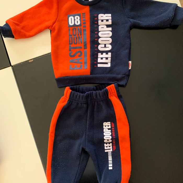Ensemble jogging Bleu Orange 6 mois