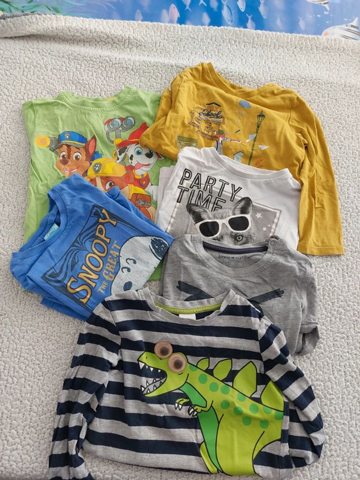 Lot 6 tee-shirts manches longues