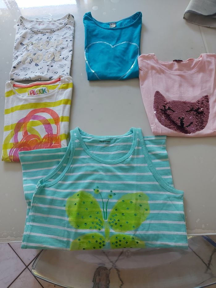 5 tee shirts manches courtes 12 ans - photo numéro 2