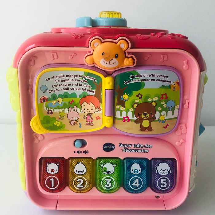 Super cube des découvertes rose Vtech