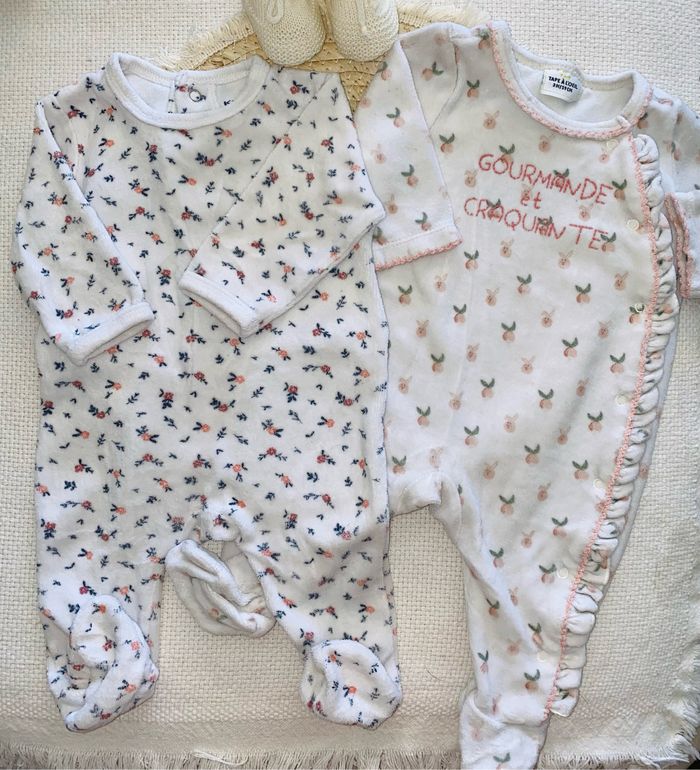 Lot 2 pyjama velours