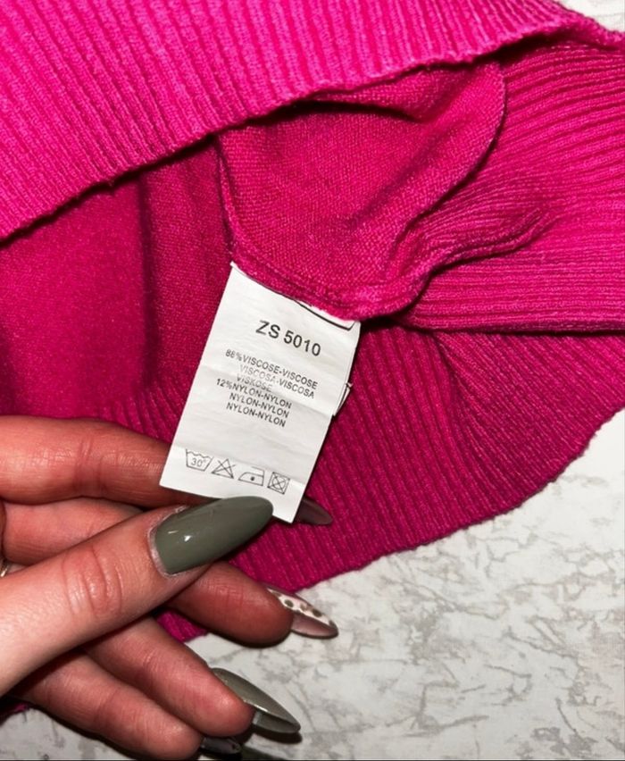 Col roulé fuchsia – Taille unique - Très bon état - photo numéro 3