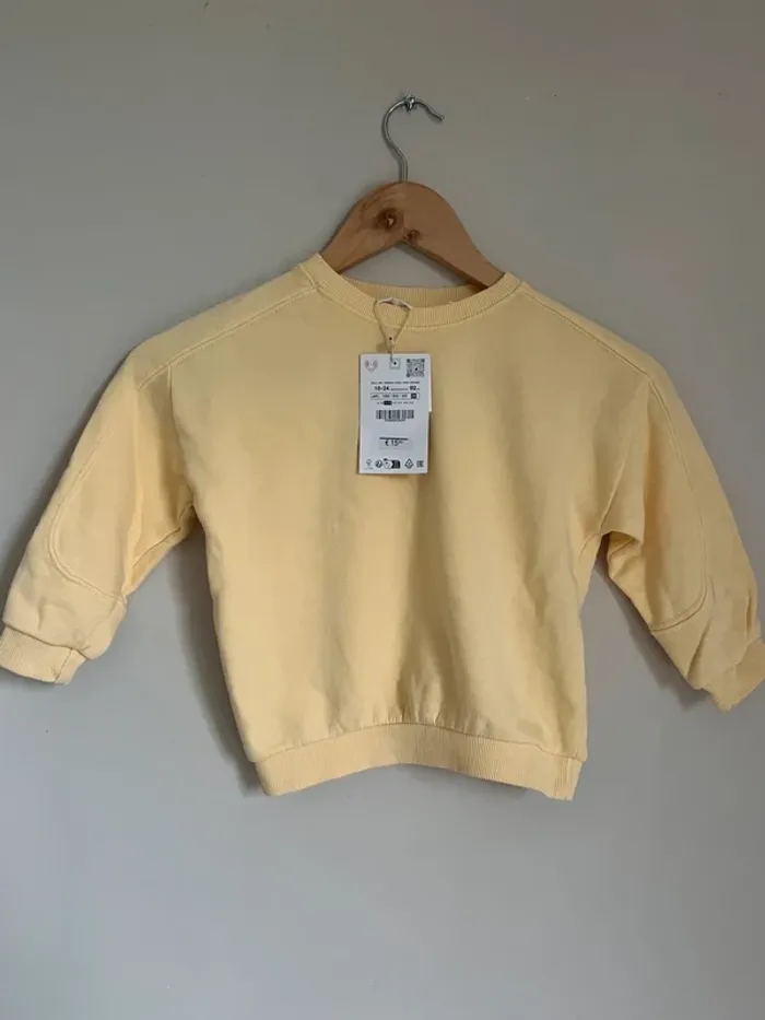 Pull jaune Zara baby