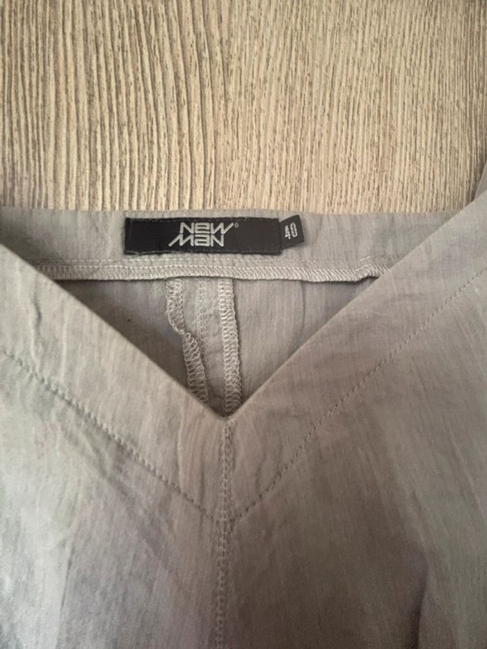 Top en coton gris - Y2K - New man - T40 - photo numéro 3