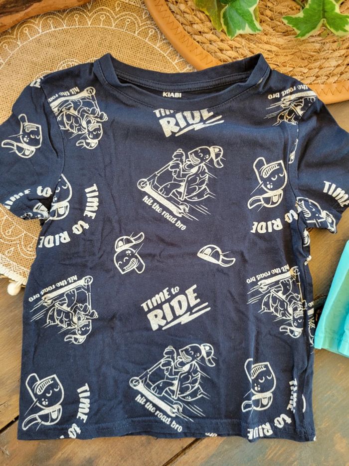 Lot de 2 tee-shirts + short garçon 6 ans - photo numéro 7