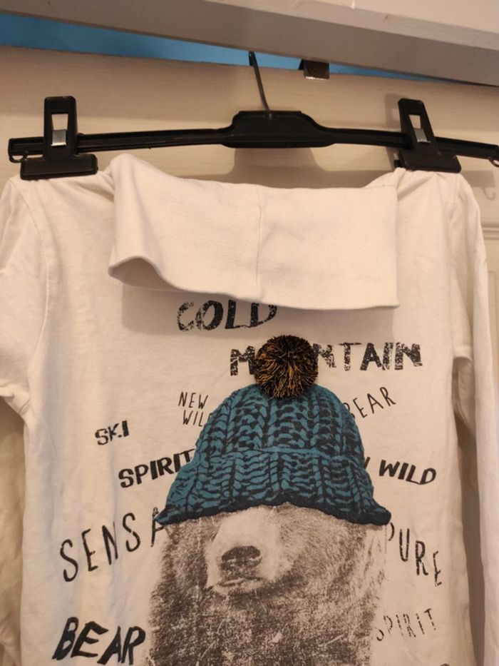 T shirt col roulé écru - photo numéro 4