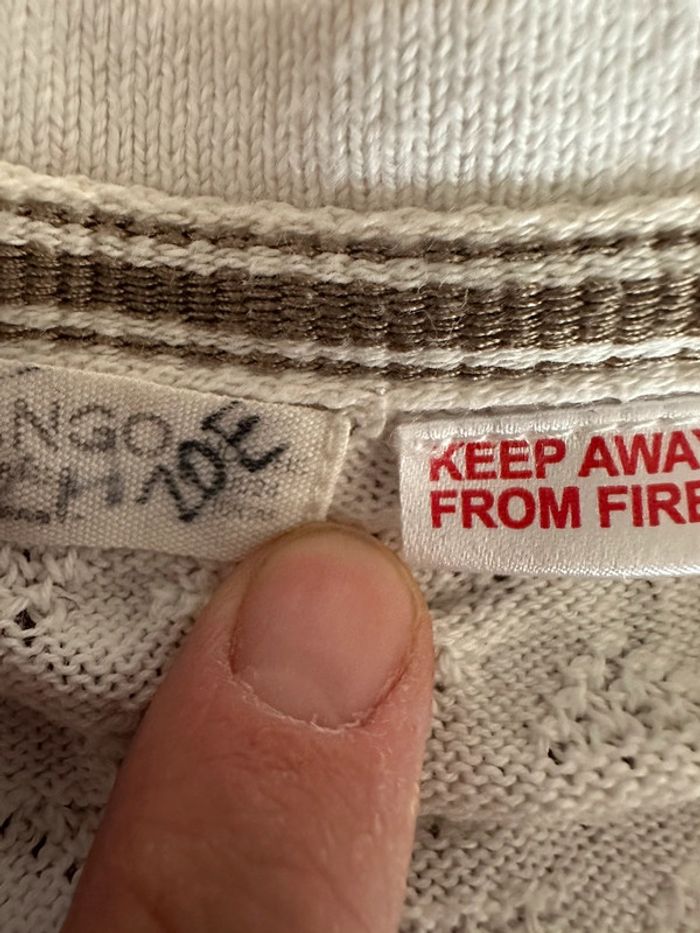 Boléro ajouré blanc crème mango - photo numéro 4