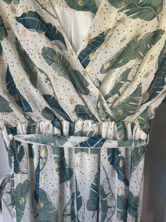 Robe longue Papillonne avec ceinture - photo numéro 4