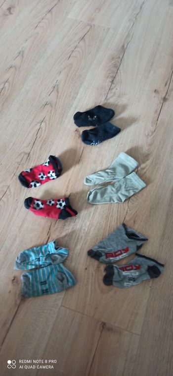 5 paires de chaussettes 3 ans