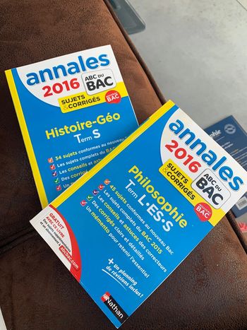 Livre annales lot bac bac philosophie histoire géographie