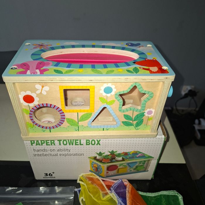 Jouet en bois 6en1 Montessori pour bébé - photo numéro 7