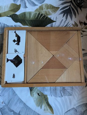 Jeux d'origami en bois + cartes exemples