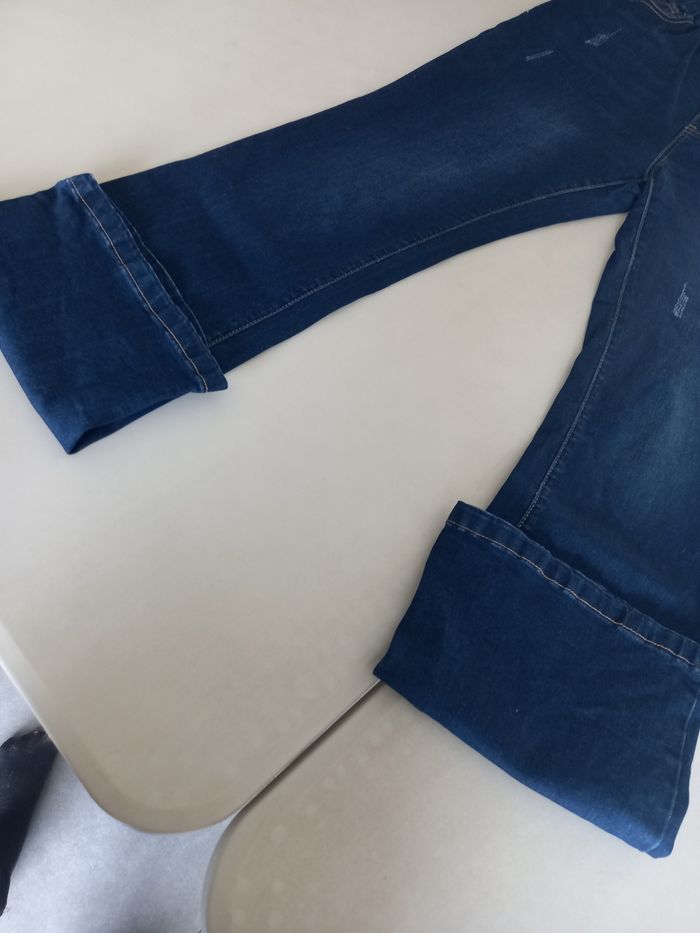 Jeans évasé taille haute et extensible - photo numéro 3
