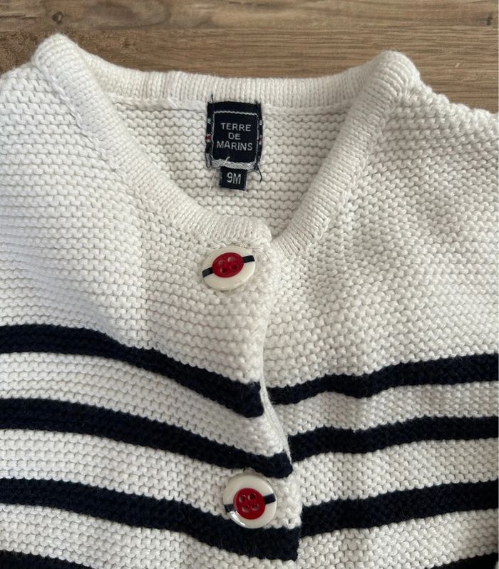 Gilet marinière 9 mois - photo numéro 2