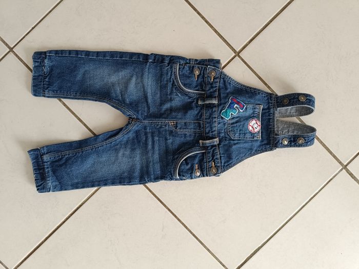 salopette en jean garçon 12 18 mois fagottino