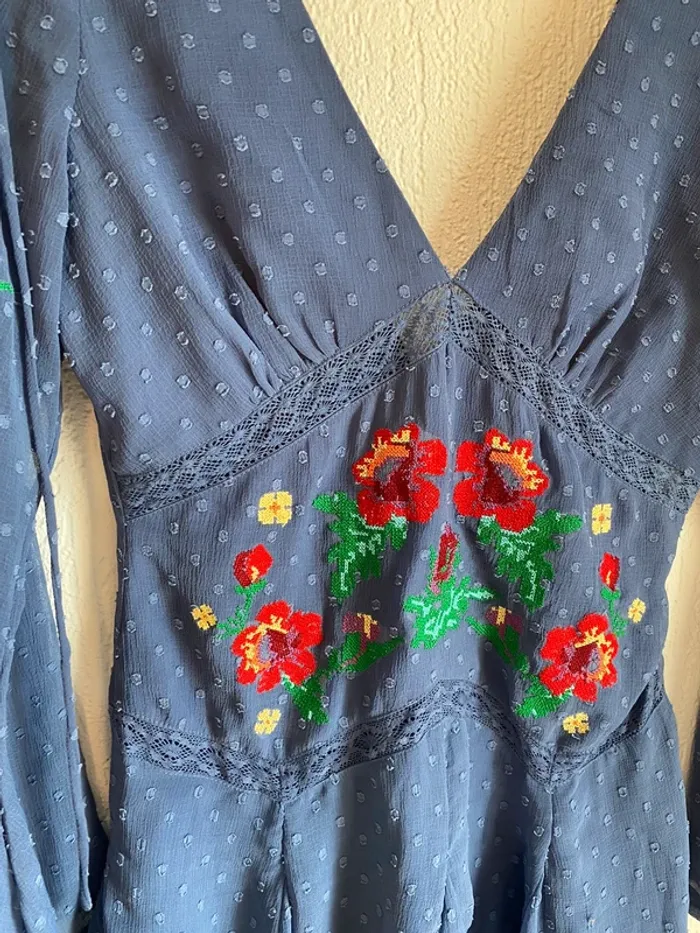 Robe asos taille m 38 bleu - photo numéro 2