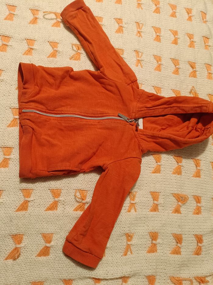🧡 Gilet orange bébé – Orchestra (6 mois) 🧡 lo