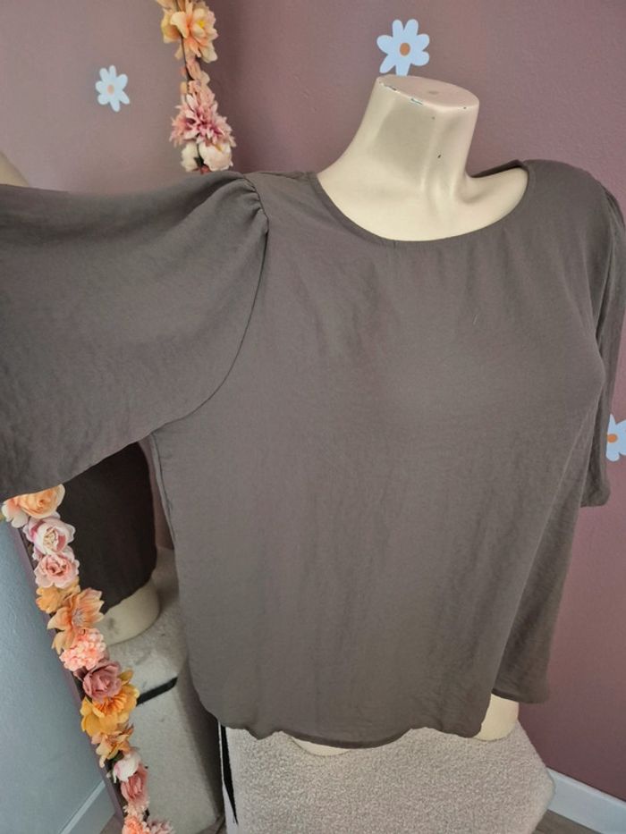 Blouse Vero Moda Kaki - photo numéro 2