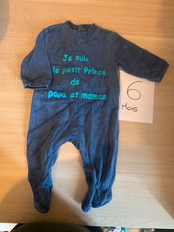 Pyjama velours 6 mois