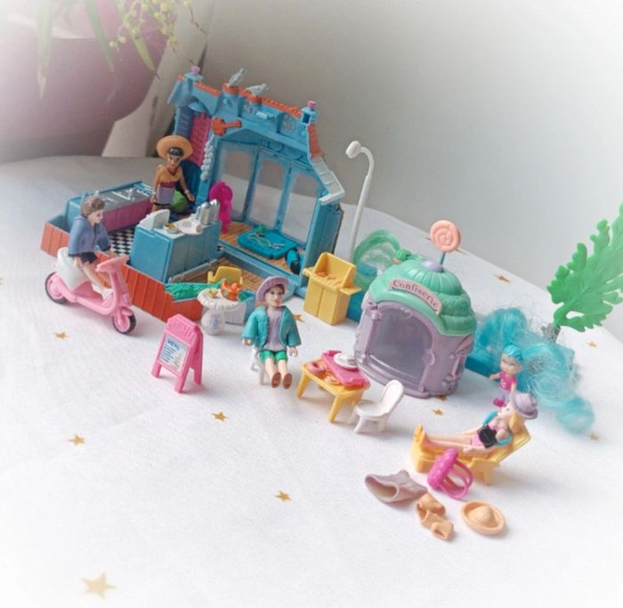 1997 mini pouce confiserie café pâtisserie michelle's génie toy restaurant Polly petite poupée small - photo numéro 2