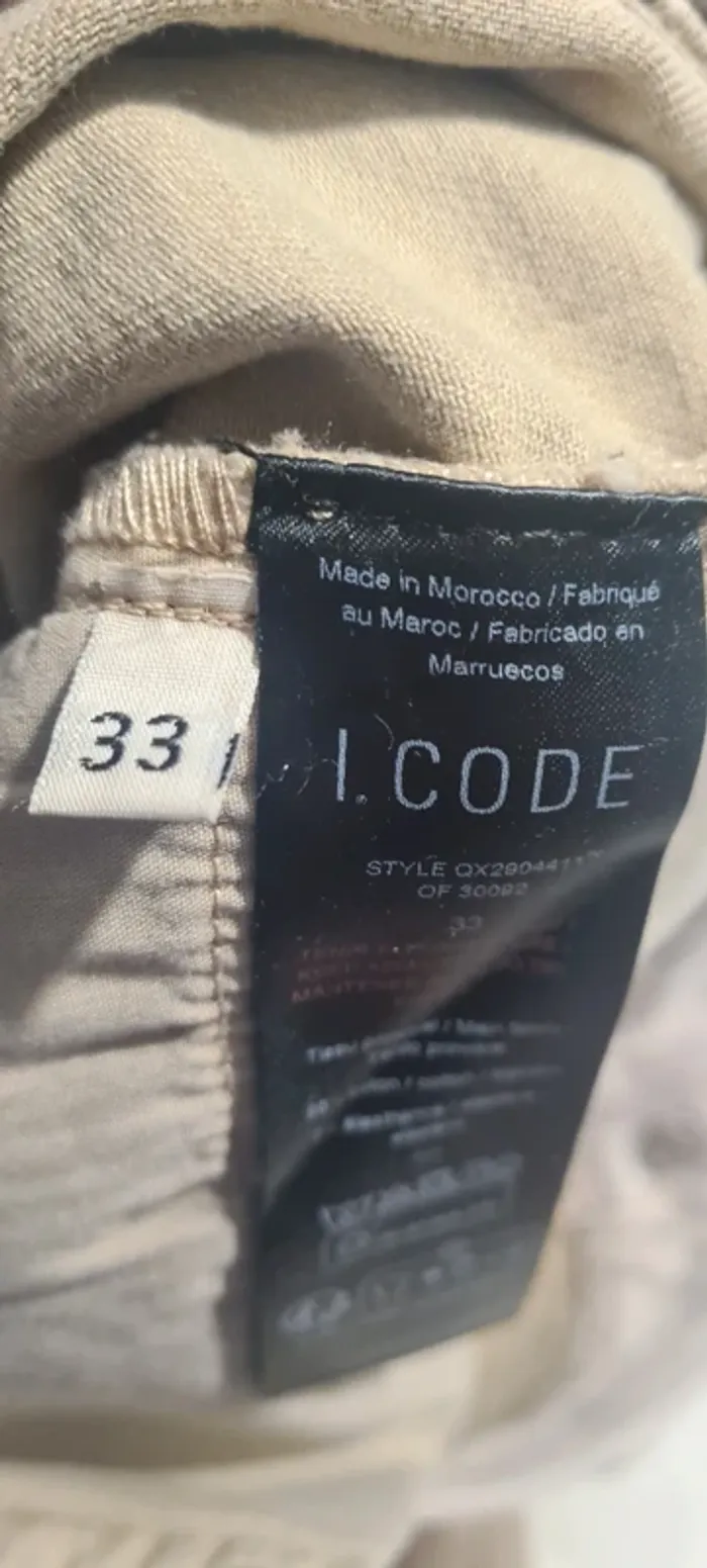 Jean boyfit beige I.Code - photo numéro 5