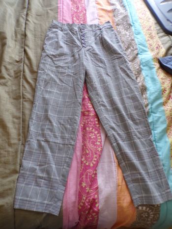 Pantalon à carreaux taille M