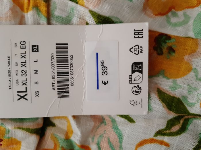 Robe courte ZARA Lin imprimé - photo numéro 3