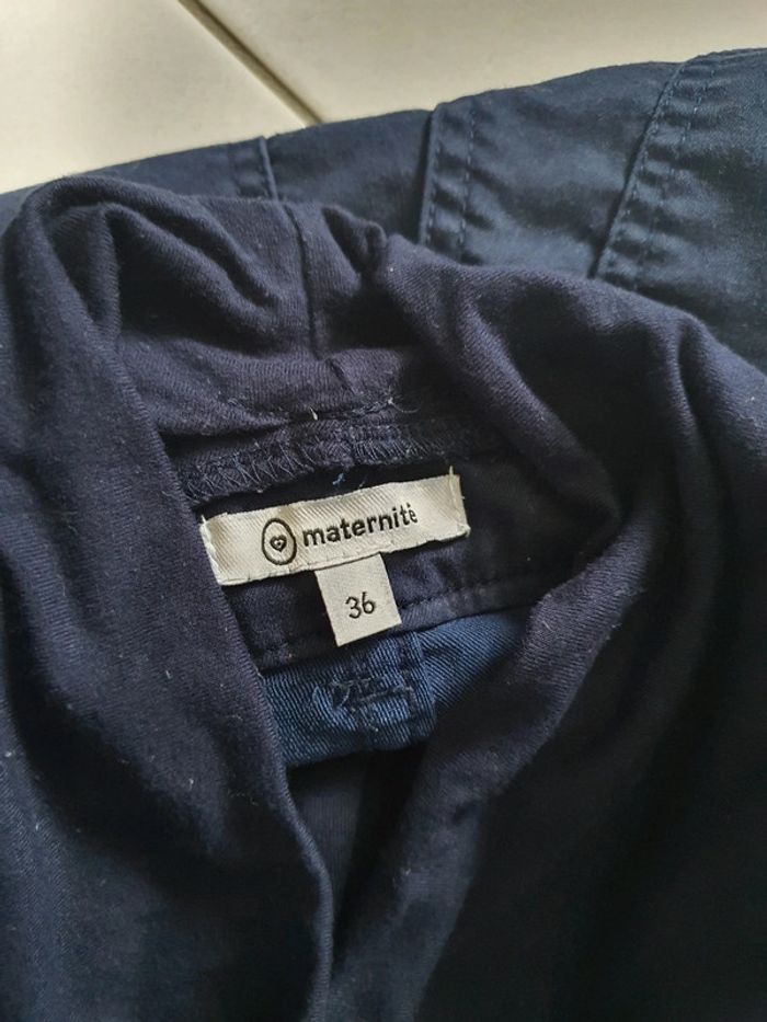 Pantalon de grossesse bleu/violet t 36 - photo numéro 2