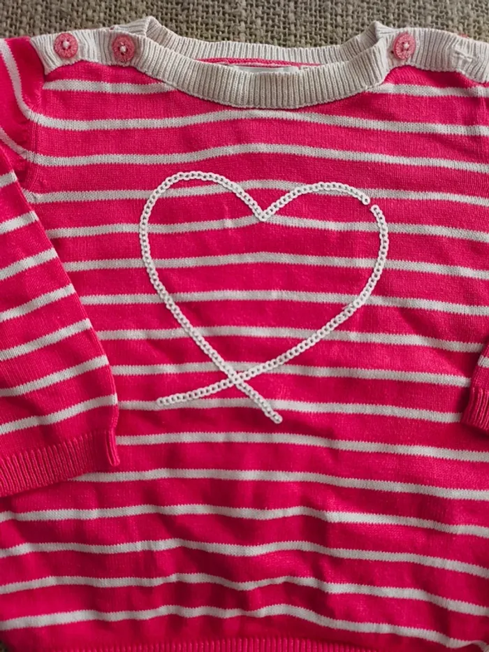 Petit pull Vertbaudet 12 mois excellent état - photo numéro 2