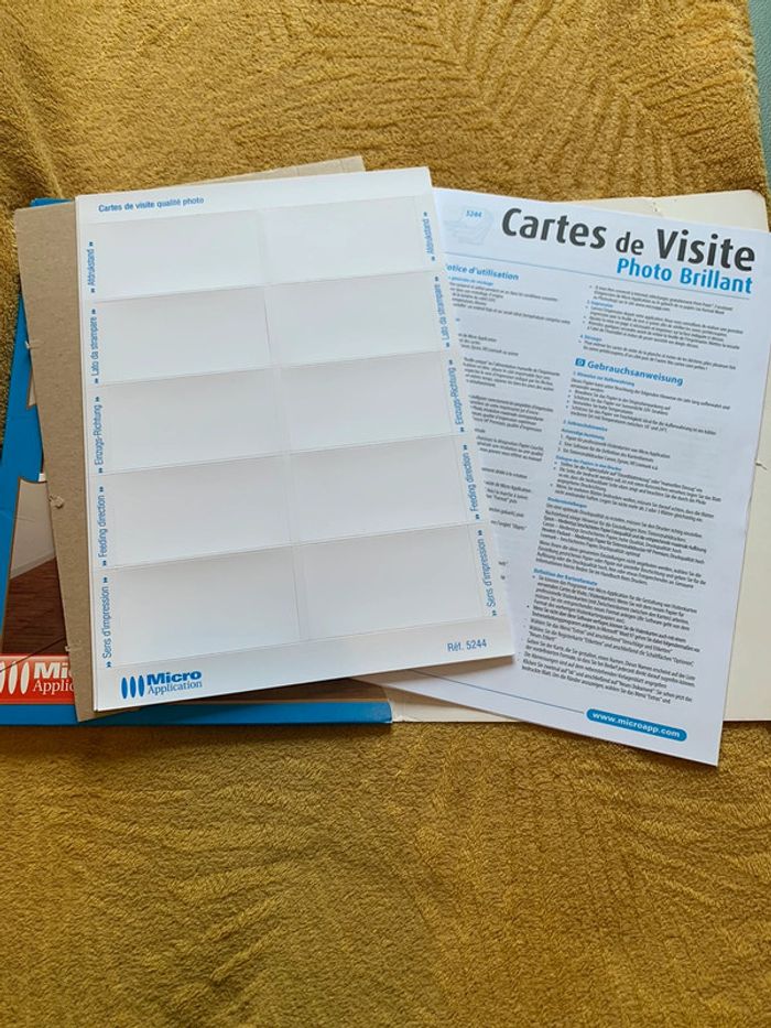 Cartes de Visites Papiers d’impression - photo numéro 3