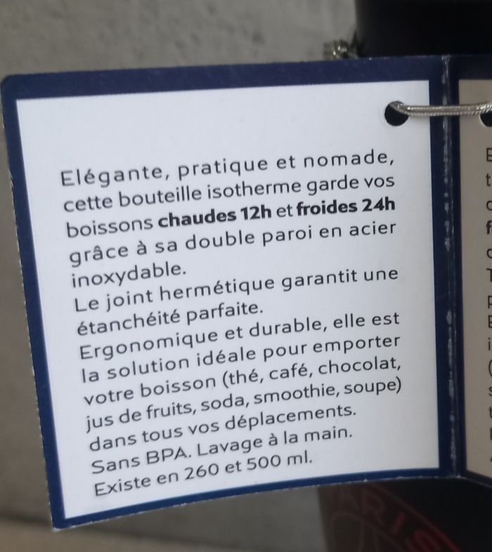 PSG Bouteille Isotherme + Lunch Box Officielle - photo numéro 4
