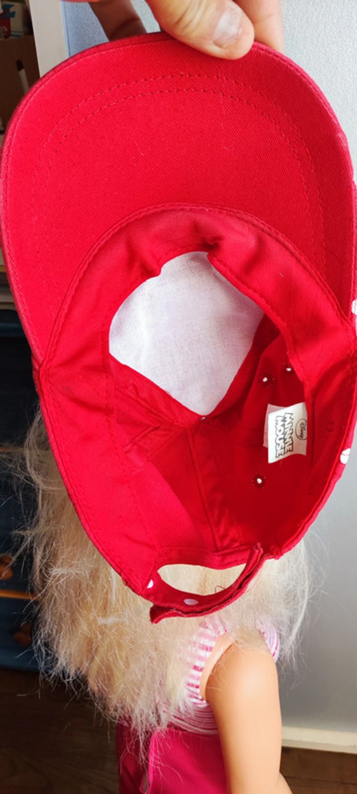 Casquette rouge à pois blanc Minnie - photo numéro 5