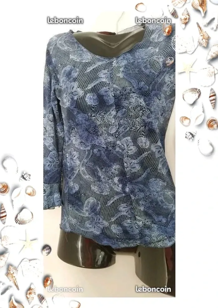 tunique bleu taille unique - photo numéro 2