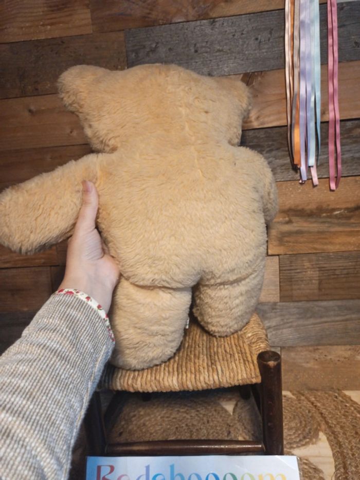 peluche ours minouche vintage tbe - photo numéro 5