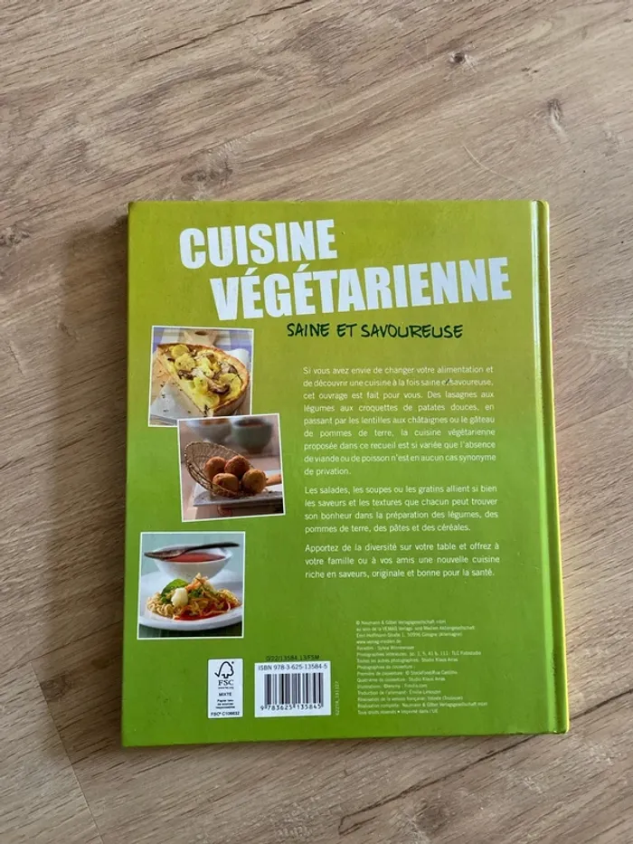 Livre cuisine végétarienne - photo numéro 2