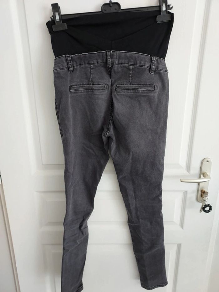 Jeans maternité gris noir - photo numéro 4