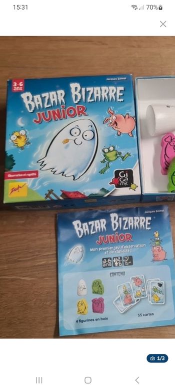 Jeu de société Bazar Bizarre Junior des éditions Gigamic