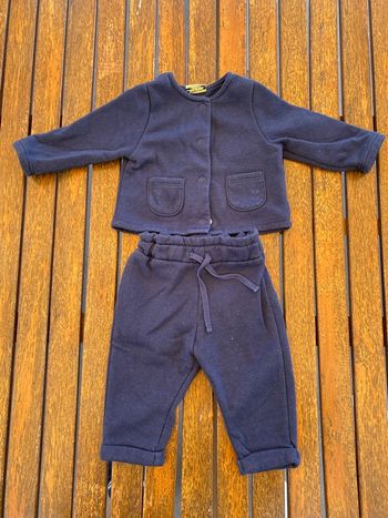 Ensemble bleu marine fille 6 mois