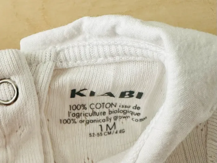 Bodie fille Kiabi 1 mois 52-55 cm - photo numéro 2